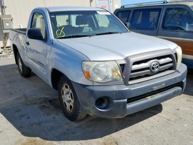 5TENX4CN8AZ681395 - 2010 TOYOTA TACOMA SILVER photo 1