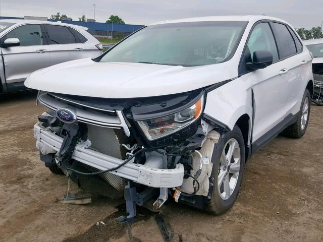 2FMPK3G91JBB96203 - 2018 FORD EDGE SE WHITE photo 2