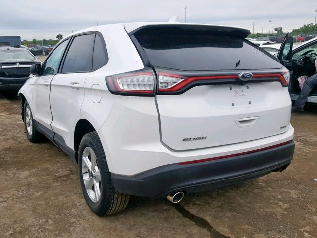 2FMPK3G91JBB96203 - 2018 FORD EDGE SE WHITE photo 3