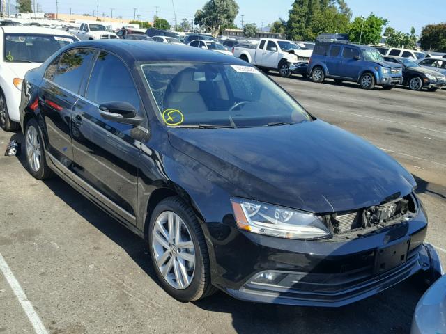 3VWL17AJ9HM378110 - 2017 VOLKSWAGEN JETTA SEL BLACK photo 1