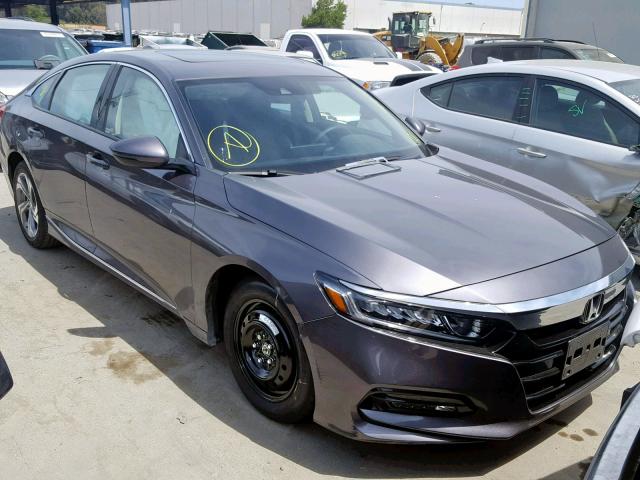 1HGCV1F50JA248642 - 2018 HONDA ACCORD EXL CHARCOAL photo 1