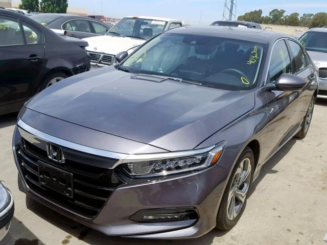 1HGCV1F50JA248642 - 2018 HONDA ACCORD EXL CHARCOAL photo 2