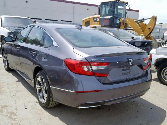 1HGCV1F50JA248642 - 2018 HONDA ACCORD EXL CHARCOAL photo 3