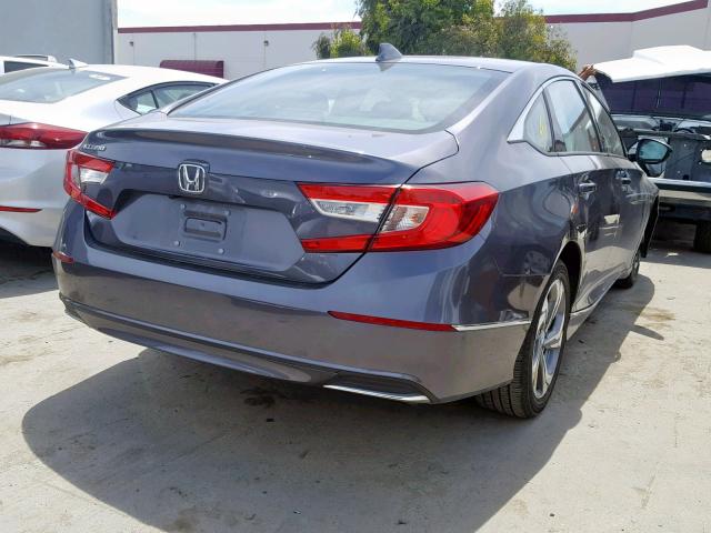 1HGCV1F50JA248642 - 2018 HONDA ACCORD EXL CHARCOAL photo 4