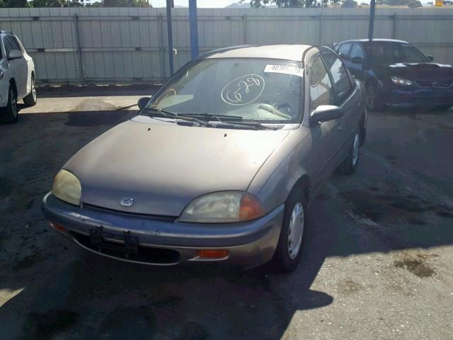 2C1MR5299V6720196 - 1997 GEO METRO LSI SILVER photo 2