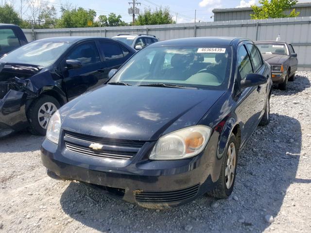 1G1AL55F377375221 - 2007 CHEVROLET COBALT LT BLACK photo 2