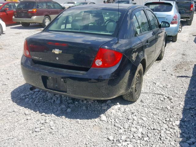 1G1AL55F377375221 - 2007 CHEVROLET COBALT LT BLACK photo 4