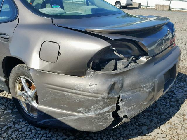 1G2WP52K83F128249 - 2003 PONTIAC GRAND PRIX GRAY photo 9