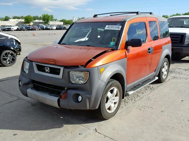 5J6YH28684L035609 - 2004 HONDA ELEMENT EX ORANGE photo 2