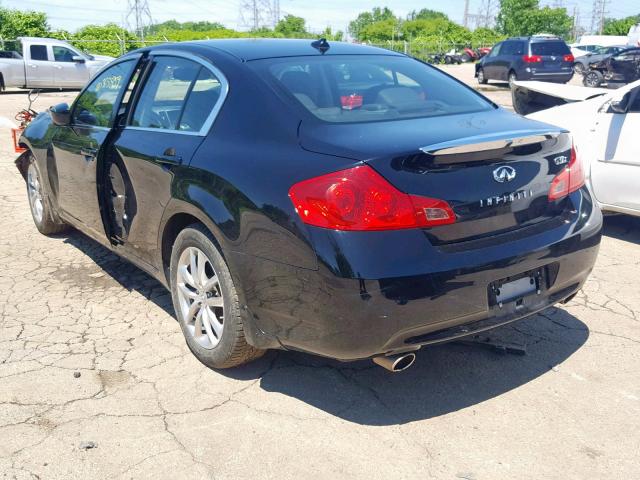 JNKCV61F69M363394 - 2009 INFINITI G37 BLACK photo 3