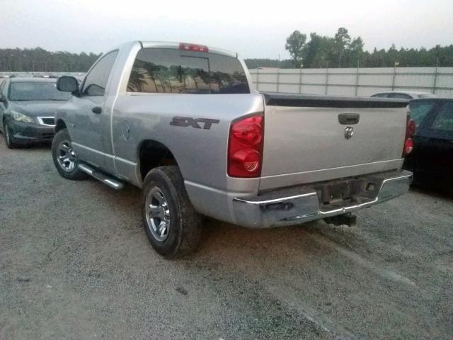 1D7HA16K98J139537 - 2008 DODGE RAM 1500 S SILVER photo 3