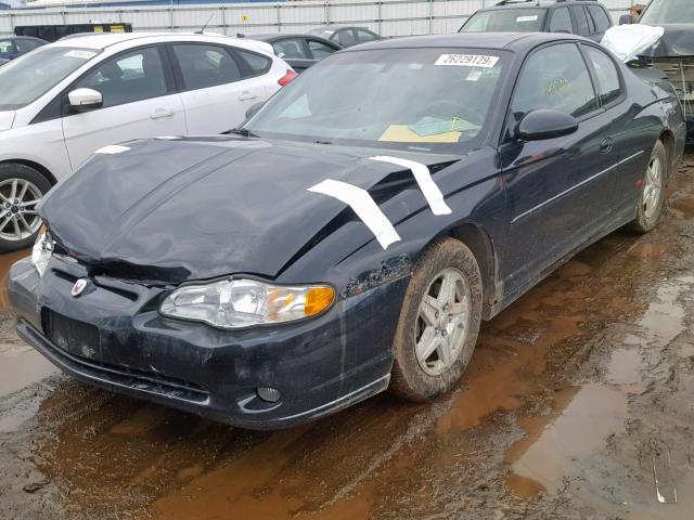 2G1WX12K449427146 - 2004 CHEVROLET MONTE CARL BLACK photo 2