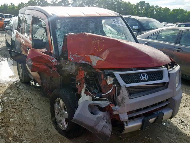 5J6YH18503L020439 - 2003 HONDA ELEMENT EX ORANGE photo 1