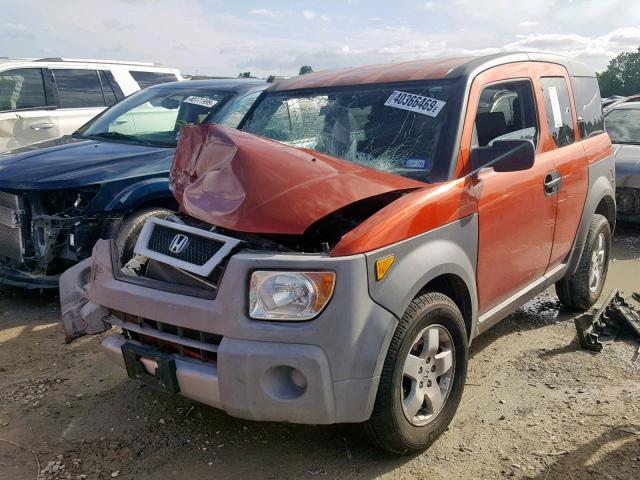 5J6YH18503L020439 - 2003 HONDA ELEMENT EX ORANGE photo 2