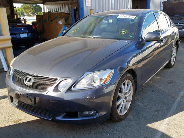 JTHBH96S365044034 - 2006 LEXUS GS 300 GRAY photo 2