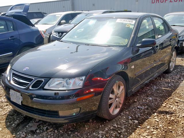 YS3FD49Y771141627 - 2007 SAAB 9-3 2.0T BLACK photo 2