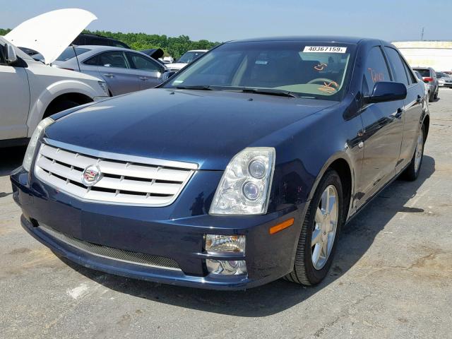 1G6DC67A350134537 - 2005 CADILLAC STS BLUE photo 2