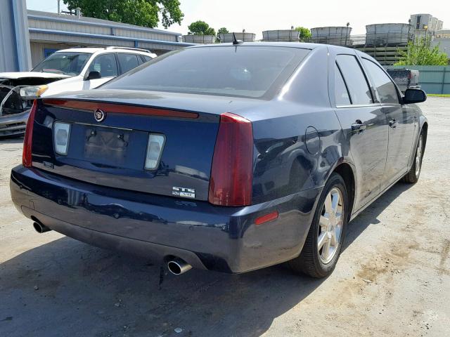 1G6DC67A350134537 - 2005 CADILLAC STS BLUE photo 4