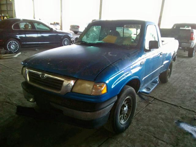 4F4YR12C1WTM01352 - 1998 MAZDA B2500 BLUE photo 2