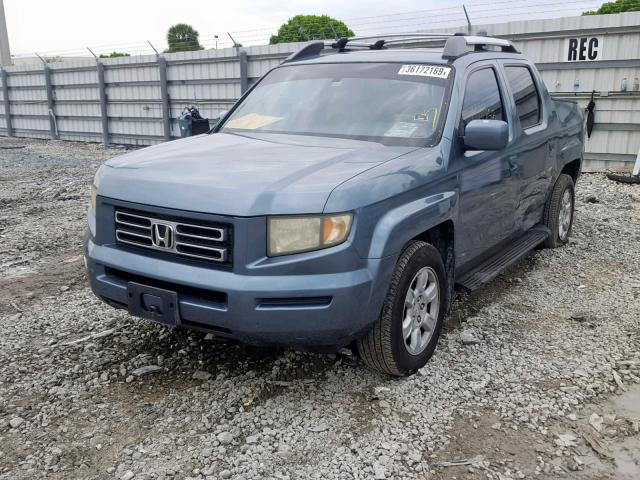 2HJYK16536H542165 - 2006 HONDA RIDGELINE TEAL photo 2