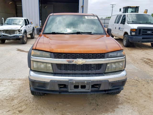 1GCDS196068148572 - 2006 CHEVROLET COLORADO ORANGE photo 9