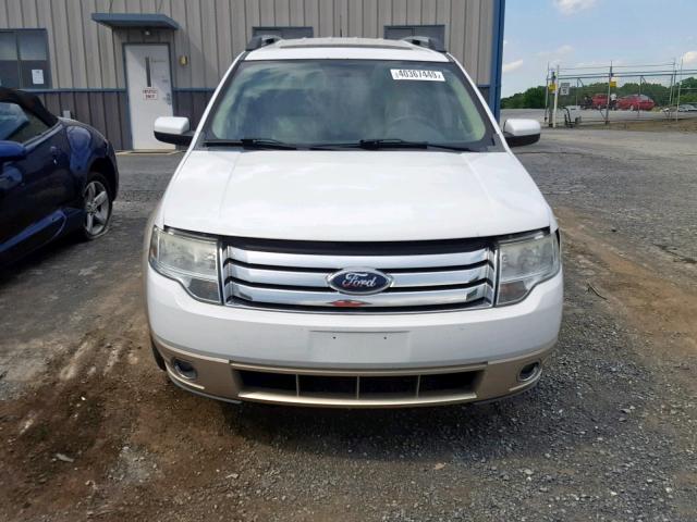 1FMDK08W08GA44731 - 2008 FORD TAURUS X E WHITE photo 9