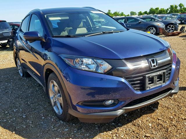 3CZRU6H73HM710089 - 2017 HONDA HR-V EXL BLUE photo 1