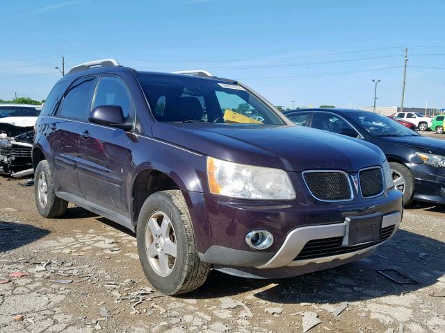 2CKDL63F676057843 - 2007 PONTIAC TORRENT MAROON photo 1