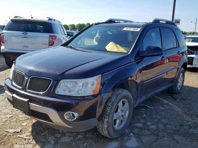 2CKDL63F676057843 - 2007 PONTIAC TORRENT MAROON photo 2