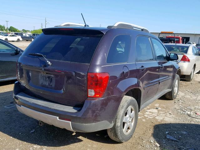 2CKDL63F676057843 - 2007 PONTIAC TORRENT MAROON photo 4