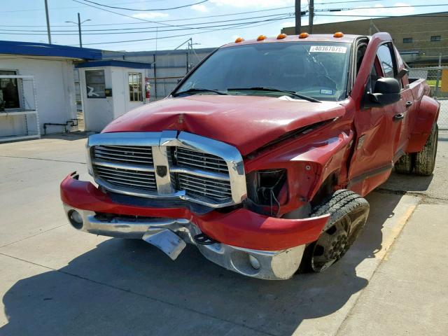 3D7ML49C37G763039 - 2007 DODGE RAM 3500 RED photo 2