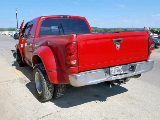 3D7ML49C37G763039 - 2007 DODGE RAM 3500 RED photo 3