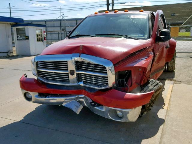 3D7ML49C37G763039 - 2007 DODGE RAM 3500 RED photo 9