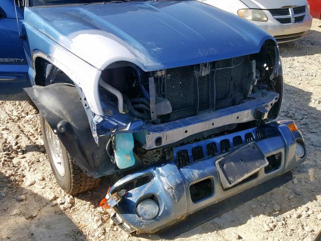 1J4GL58K34W315090 - 2004 JEEP LIBERTY LI BLUE photo 9