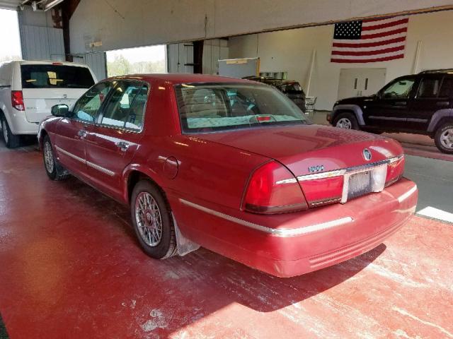 2MEFM74WX1X680559 - 2001 MERCURY GRAND MARQ RED photo 3