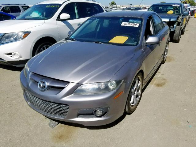 JM1GG12L661107483 - 2006 MAZDA SPEED 6 GRAY photo 2