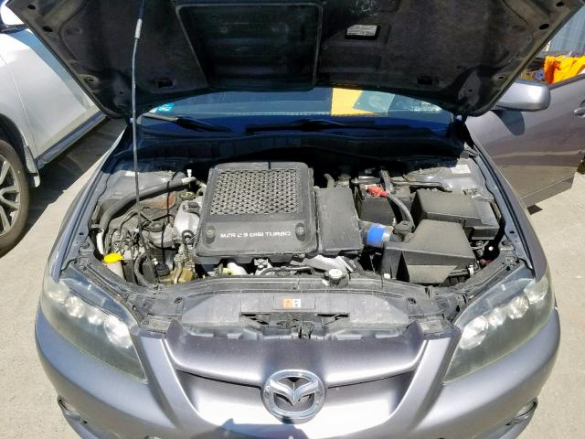 JM1GG12L661107483 - 2006 MAZDA SPEED 6 GRAY photo 7