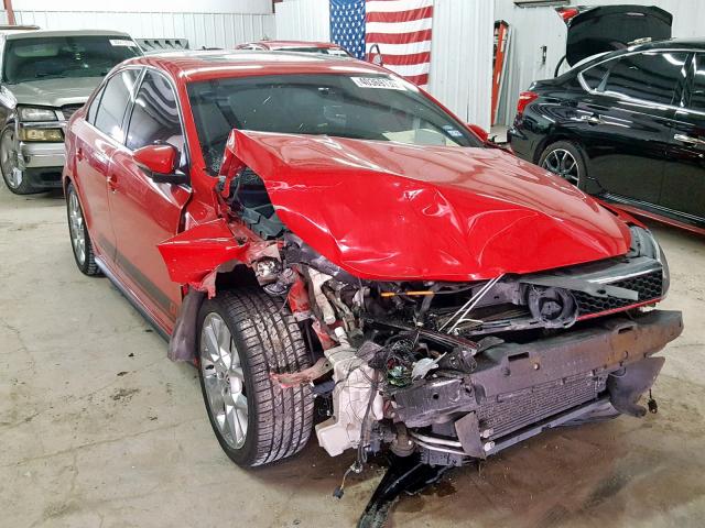 3VW4S7AJ1EM301440 - 2014 VOLKSWAGEN JETTA GLI RED photo 1