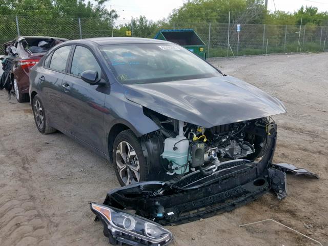 3KPF24AD7KE077973 - 2019 KIA FORTE FE GRAY photo 1