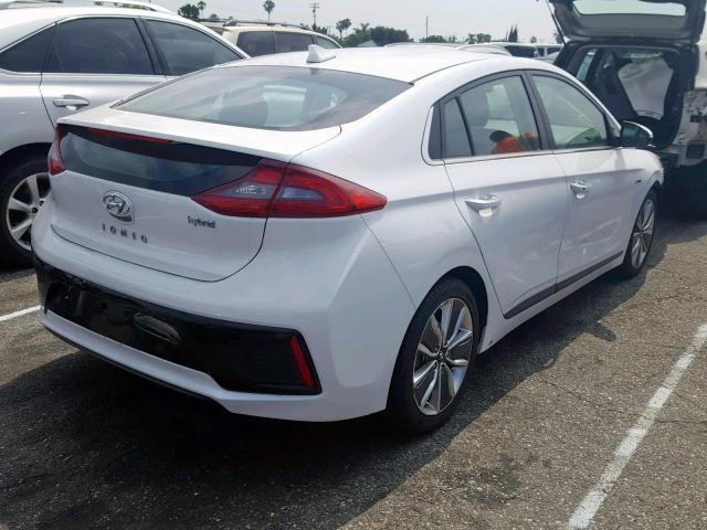 KMHC85LC0HU035713 - 2017 HYUNDAI IONIQ LIMI WHITE photo 4