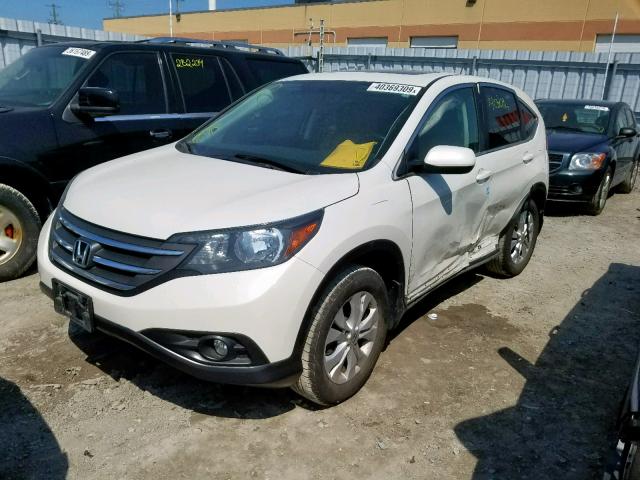 2HKRM4H78EH120238 - 2014 HONDA CR-V EXL WHITE photo 2