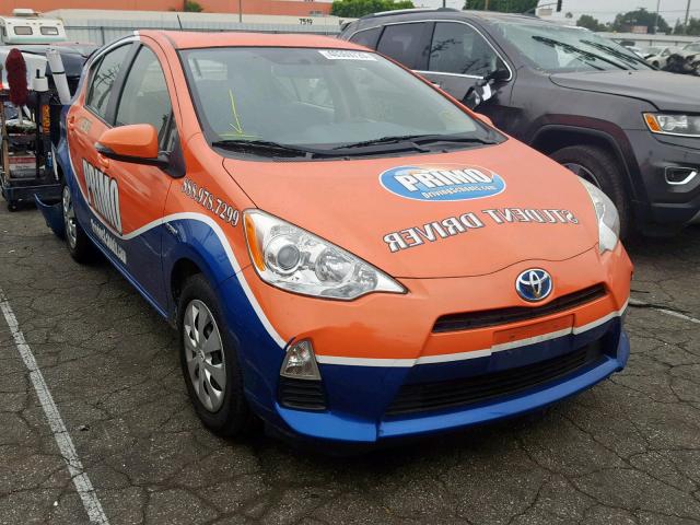 JTDKDTB3XE1074548 - 2014 TOYOTA PRIUS C BLUE photo 1