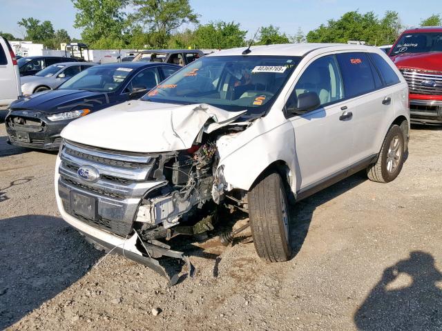 2FMDK3GC6BBB43755 - 2011 FORD EDGE SE WHITE photo 2