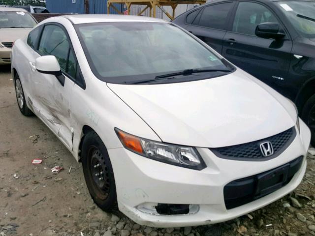 2HGFG3B51CH564838 - 2012 HONDA CIVIC LX WHITE photo 1