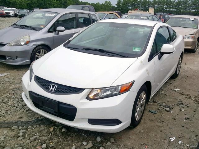 2HGFG3B51CH564838 - 2012 HONDA CIVIC LX WHITE photo 2