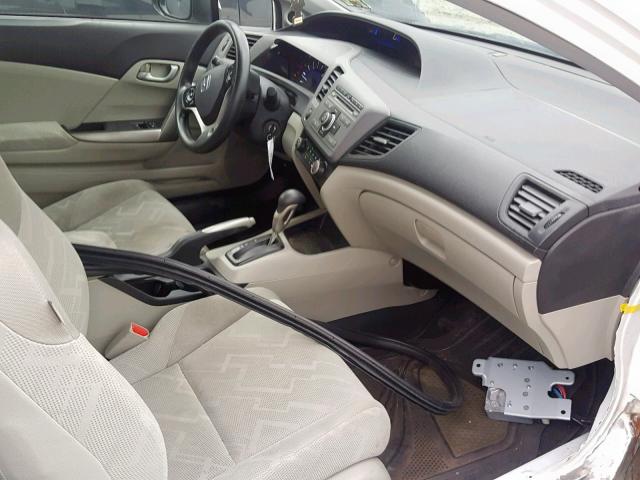 2HGFG3B51CH564838 - 2012 HONDA CIVIC LX WHITE photo 5