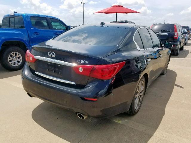 JN1BV7AP0FM340798 - 2015 INFINITI Q50 BASE BLACK photo 4