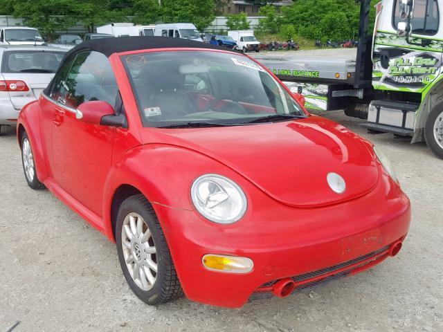 3VWCM21YX4M309816 - 2004 VOLKSWAGEN NEW BEETLE RED photo 1