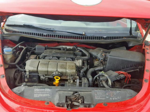 3VWCM21YX4M309816 - 2004 VOLKSWAGEN NEW BEETLE 红色 照片 7