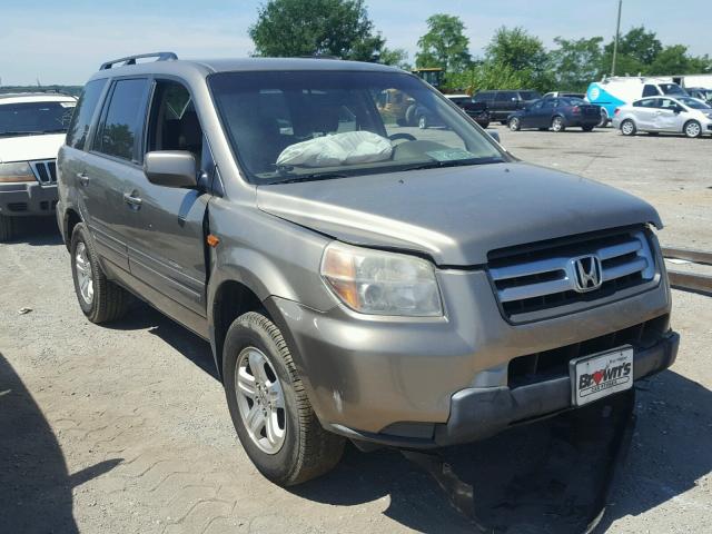 5FNYF28278B030127 - 2008 HONDA PILOT VP BEIGE photo 1